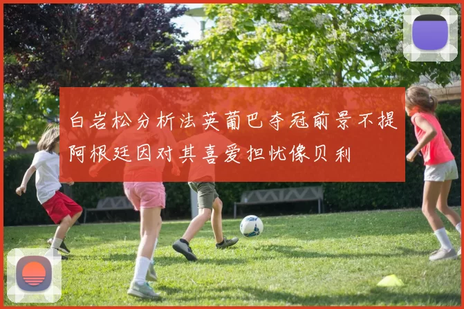 白岩松分析法英葡巴夺冠前景不提阿根廷因对其喜爱担忧像贝利